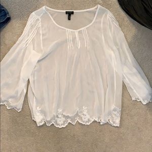 Jessica Simpson size medium super sheer blouse